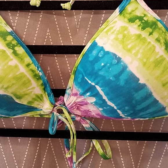 Tie-dye Print Bikini Top XL - Picture 2 of 2